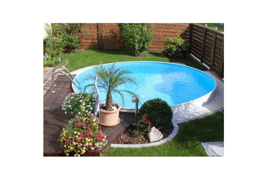 Happy Pool metalen zwembad Ø 700cm x 150cm ingegraven