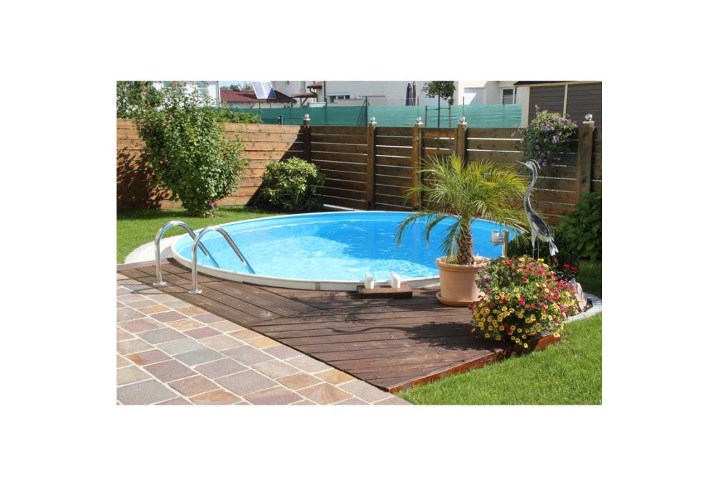 Happy Pool metalen zwembad Ø 300 cm x 120 cm ingegraven