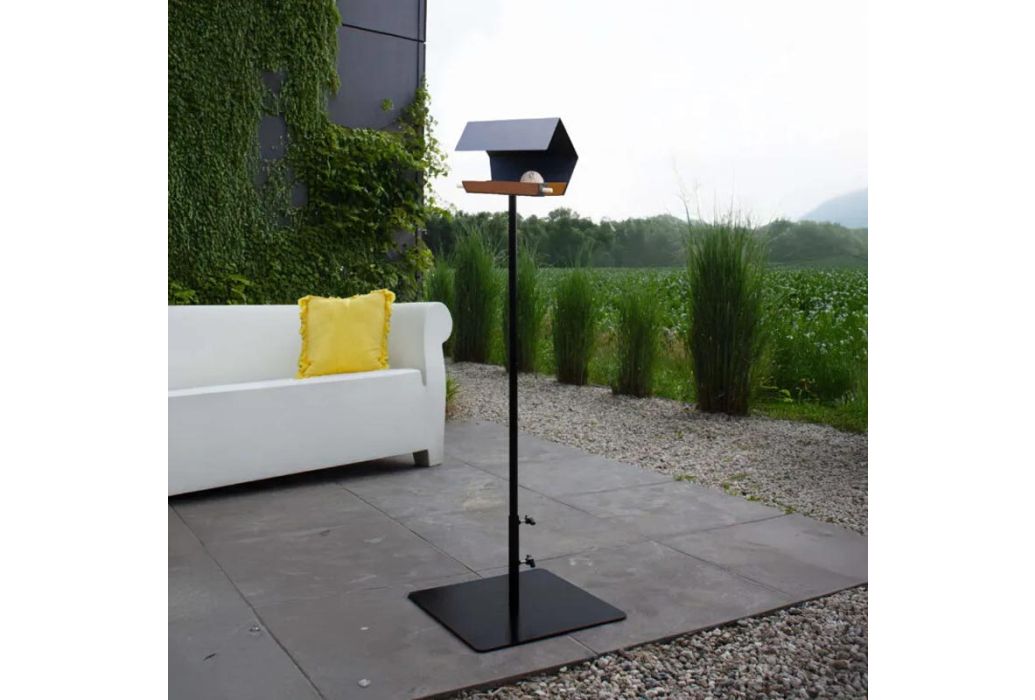Heeej Birdie Base metalen voet voor vogelvoederhuisje sfeerbeeld
