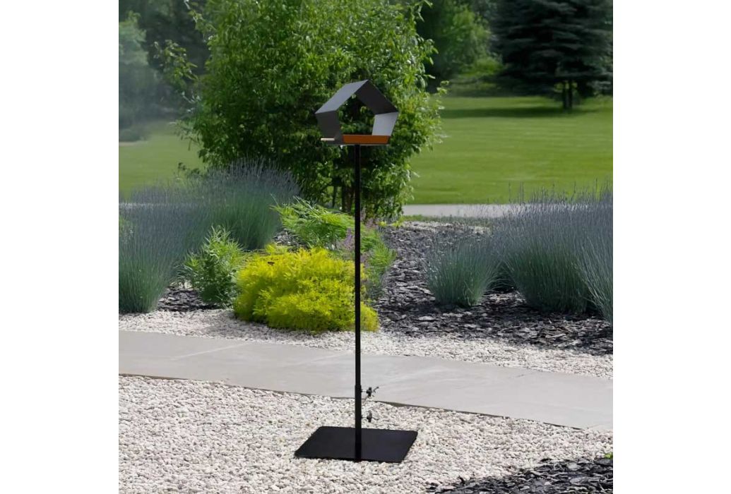 Heeej Birdie Base metalen voet voor vogelvoederhuisje sfeerbeeld