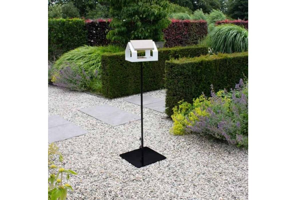 Heeej Birdie Base metalen voet voor vogelvoederhuisje sfeerbeeld