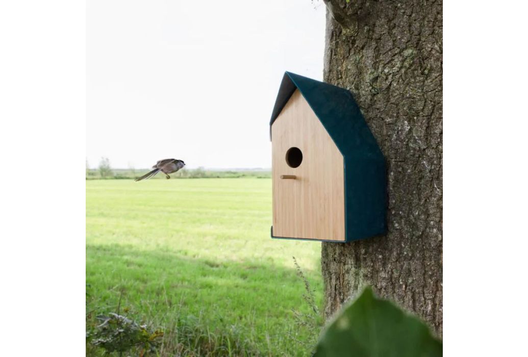 Heeej Happy Bird House wand vogelhuisje | bamboe