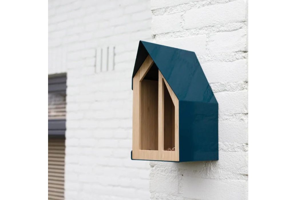 Heeej Happy Bird House wand vogelvoederhuisje Bamboe sfeerbeeld