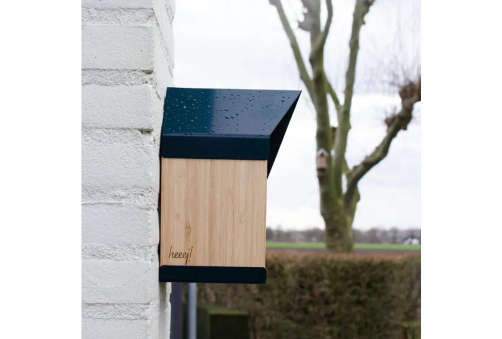 Heeej Happy Bird House wand vogelvoederhuisje Bamboe sfeerbeeld