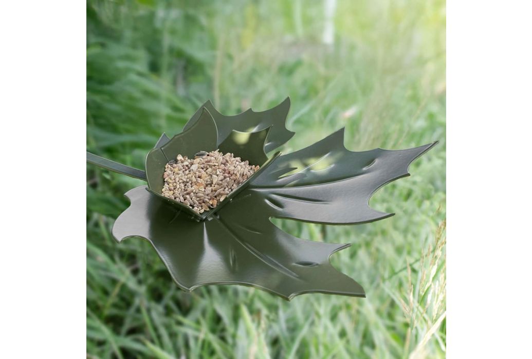 Heeej Leaf Me vogelvoederschaal groen sfeerbeeld