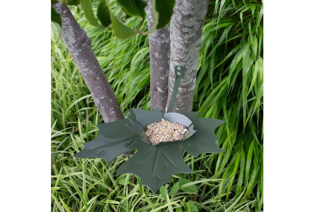 Heeej Leaf Me vogelvoederschaal groen sfeerbeeld