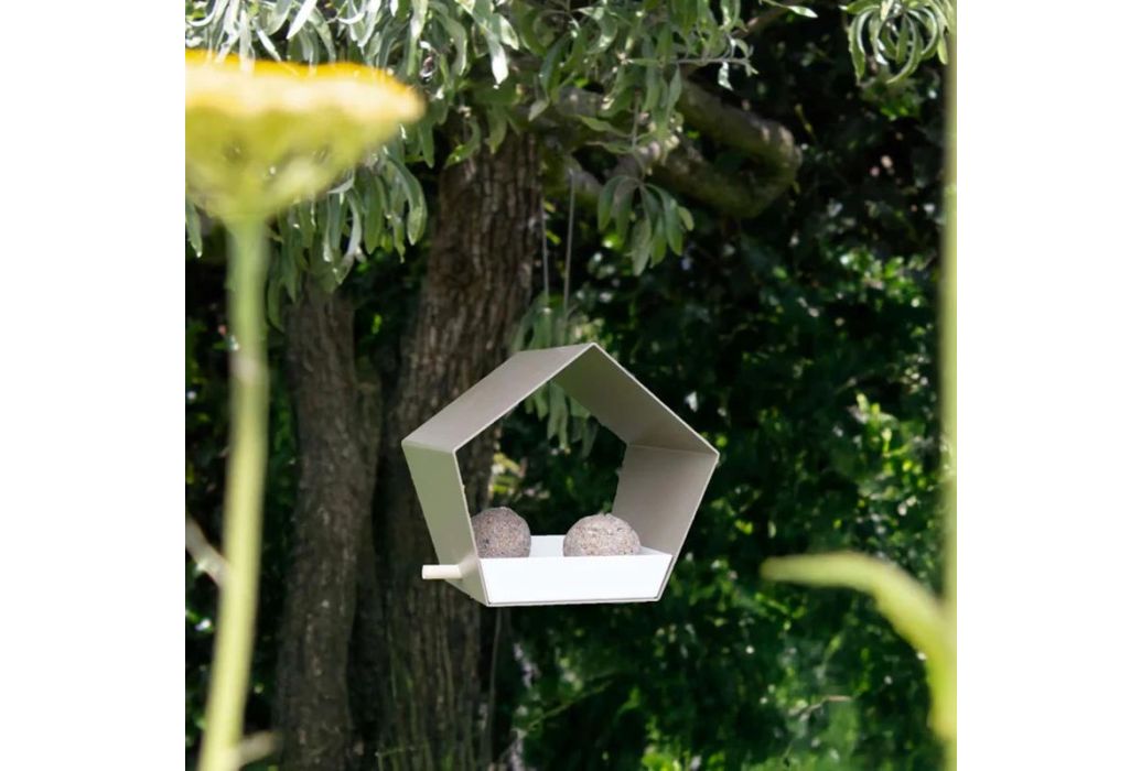 Heeej Small Diamond hangend voederhuisje zand sfeerbeeld