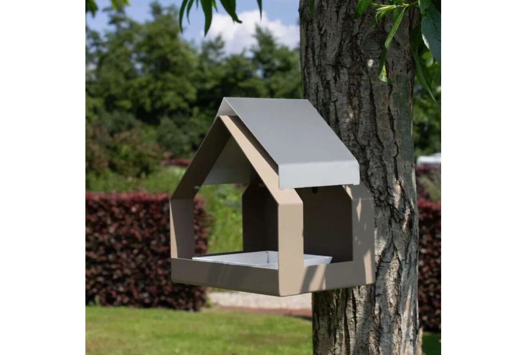 Heeej The Barn wand vogelvoederhuisje zand & wit sfeerbeeld