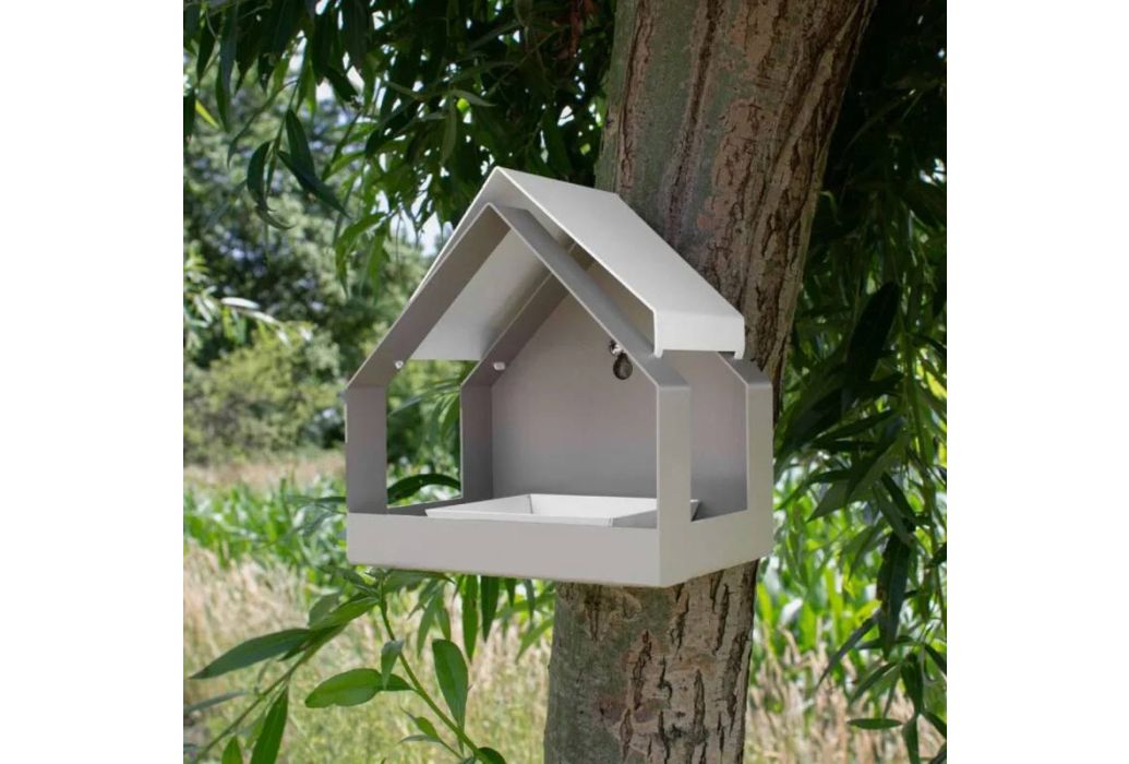 Heeej The Barn wand vogelvoederhuisje zand & wit sfeerbeeld