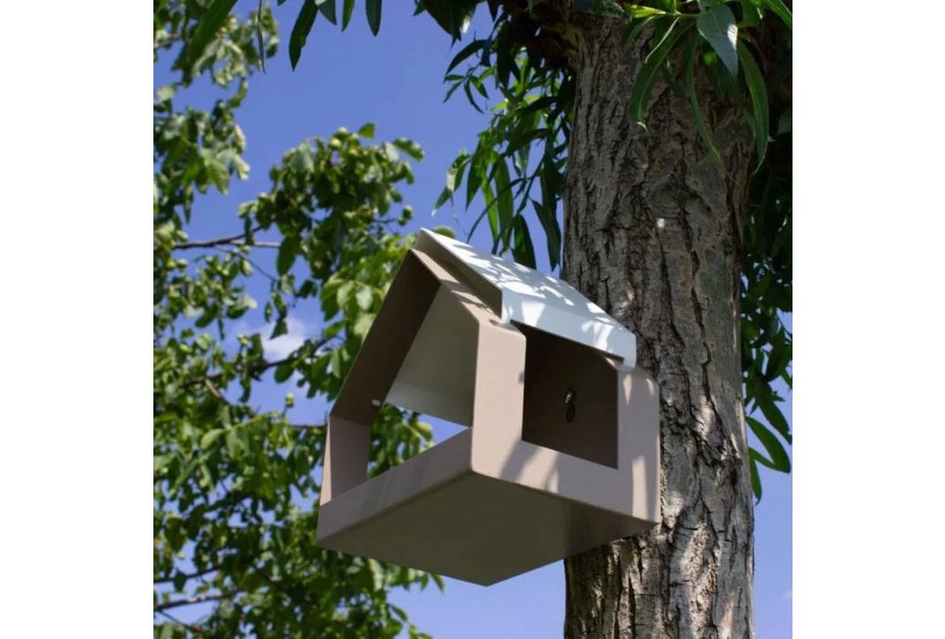 Heeej The Barn wand vogelvoederhuisje zand & wit sfeerbeeld