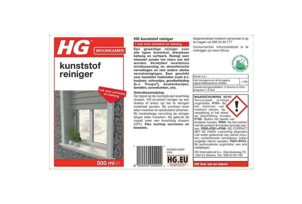 HG kunststof reiniger 500 ml