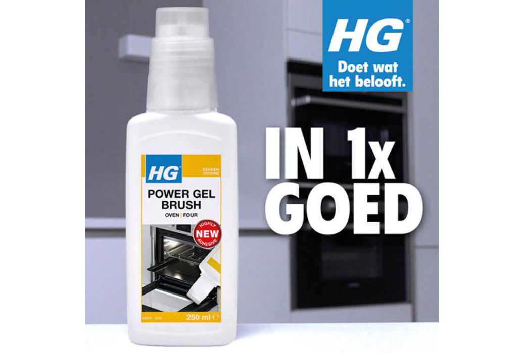 HG Power gel brush voor oven 250 ml in 1x goed
