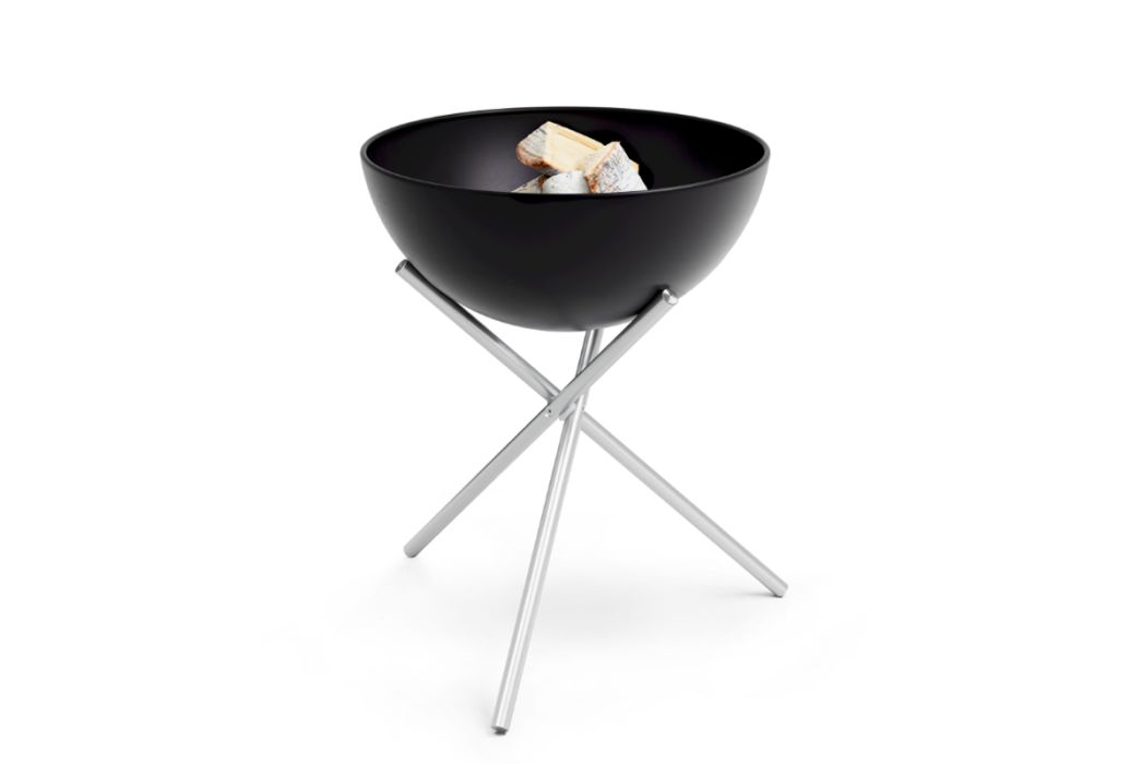 Höfats bowl vuurschaal & BBQ met hoog standaard 70 cm hout