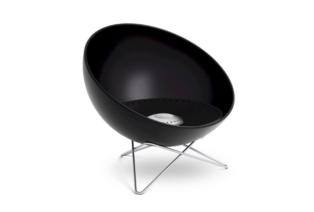 Hofäts bowl vuurschaal & BBQ met laag standaard 70 cm gekanteld