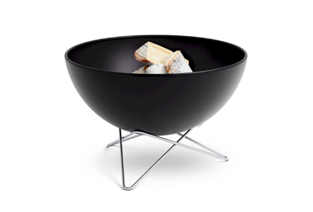 Hofäts bowl vuurschaal & BBQ met laag standaard 70 cm hout