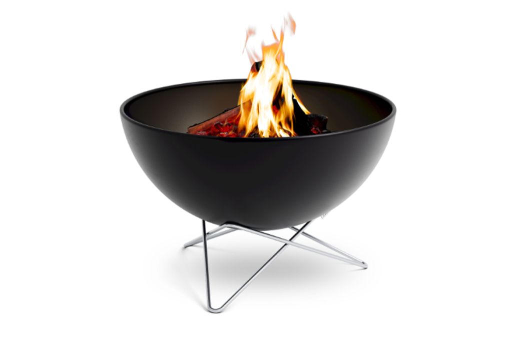 Hofäts bowl vuurschaal & BBQ met laag standaard 70 cm vuur