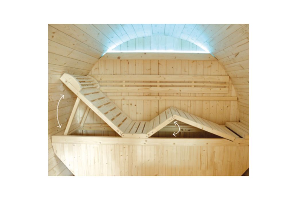 Holl’s Gaïa Bella barrelsauna ligstoel