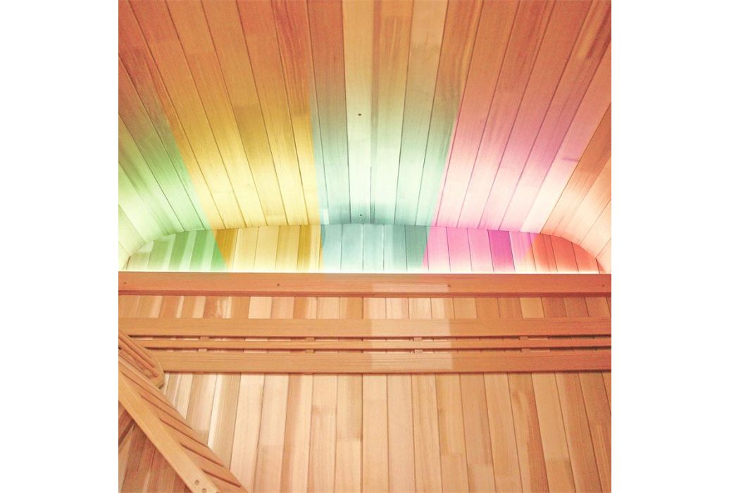 Holl’s Gaïa Nova buitensauna 7-kleuren LED