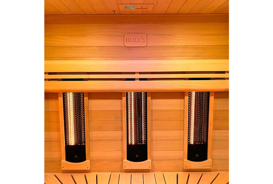 Holl’s Hybrid combi sauna 180 x 140 x 190 cm binnenzijde