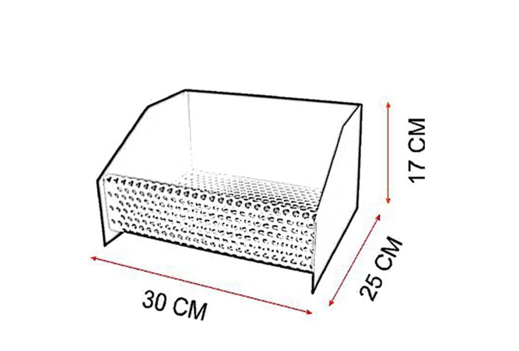 Imex pelletkorf 30 x 25 x 17 cm afmetingen