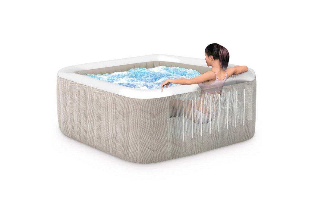 Intex Chevron Deluxe opblaasbare spa 4 persoons motoreenheid