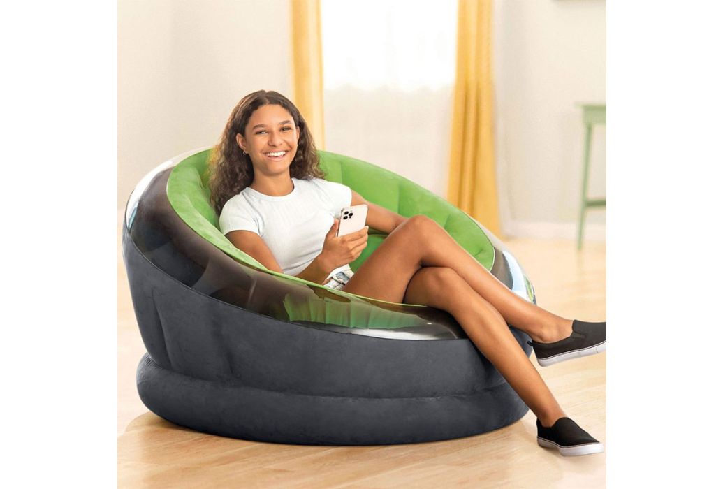 Intex Empire ronde loungestoel groen sfeerbeeld