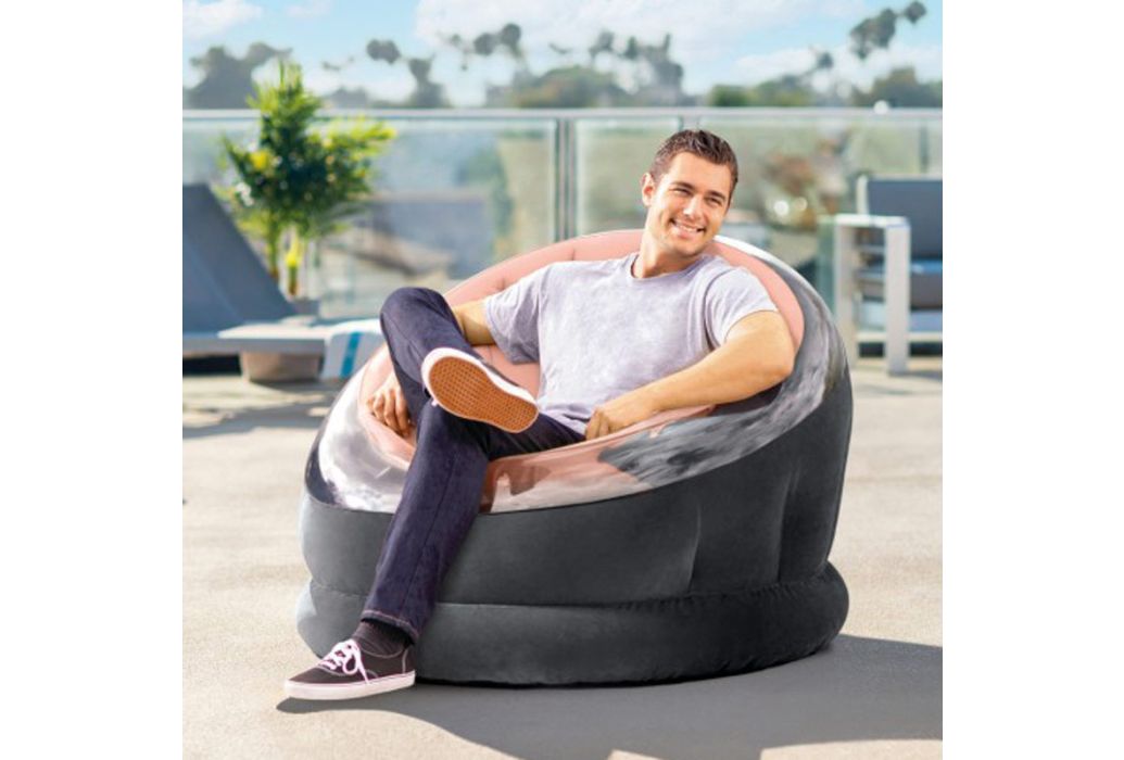Intex Empire ronde loungestoel roze sfeerbeeld