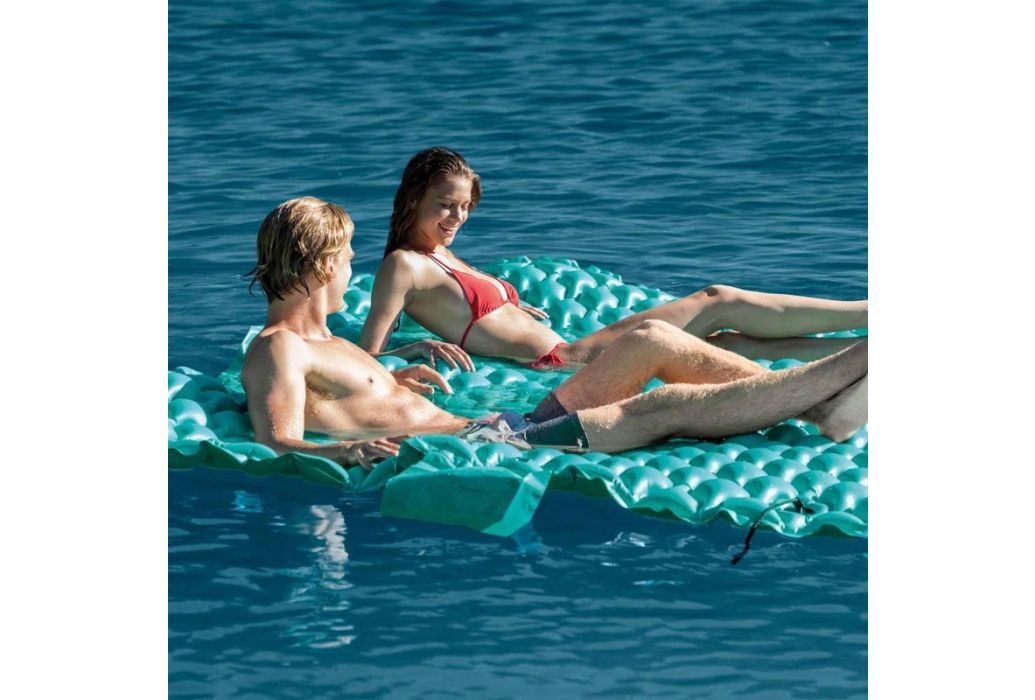 Intex giant floating mat luchtbed 290 x 213 x 5 cm opwater