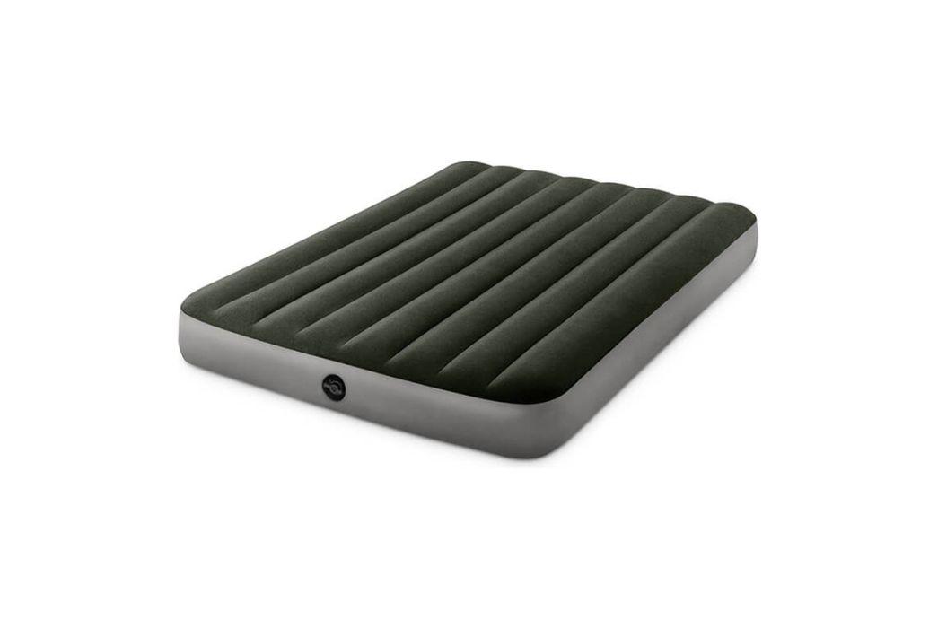 Intex Prestige Downy luchtbed compact met pomp Twijfelaar zijaanzicht