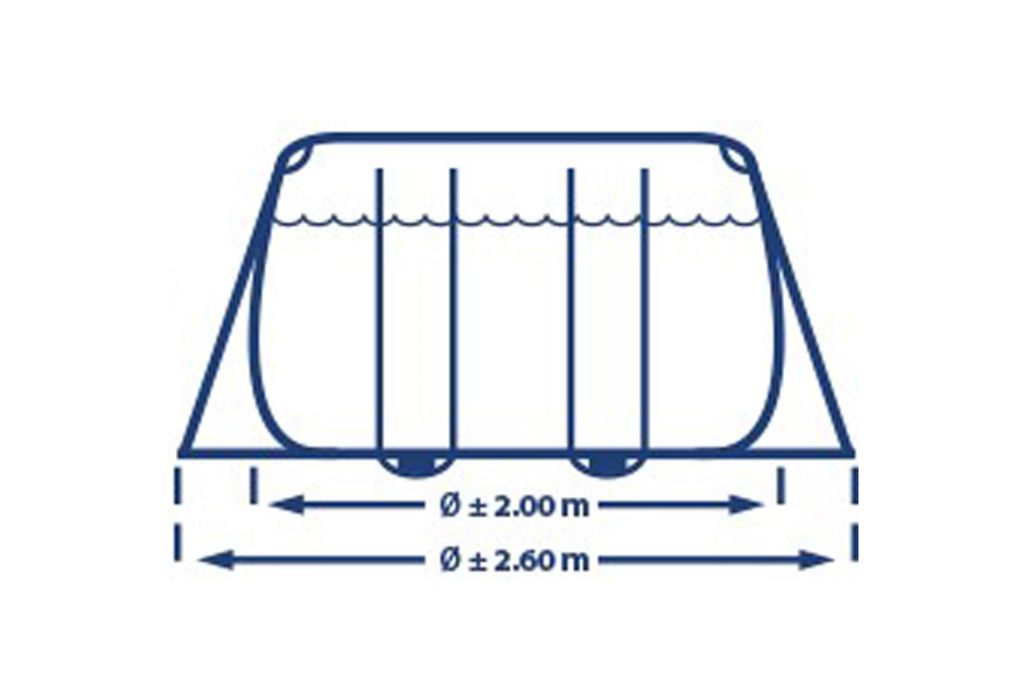 Intex Prism Frame zwembad | 400 x 200 x 100cm breedte