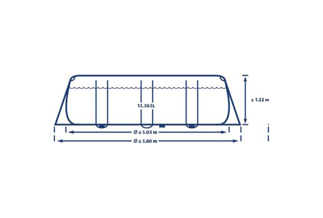 Intex Prism Frame zwembad | 503 x 274 x 122cm lengte