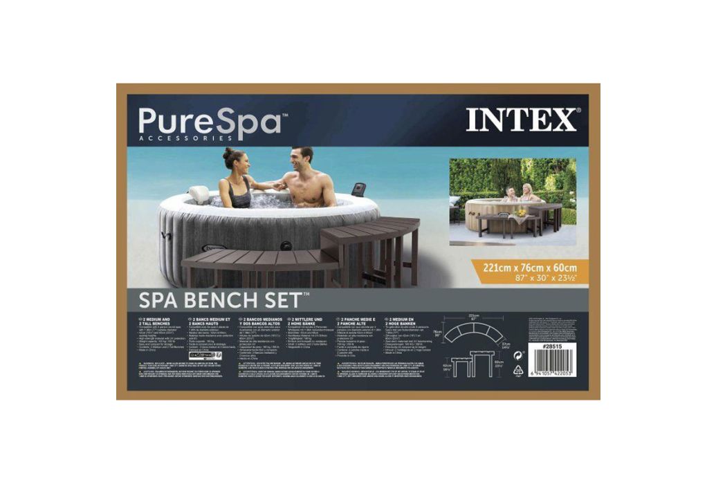 Intex spa bankjes medium & high set 4 stuks informatie 
