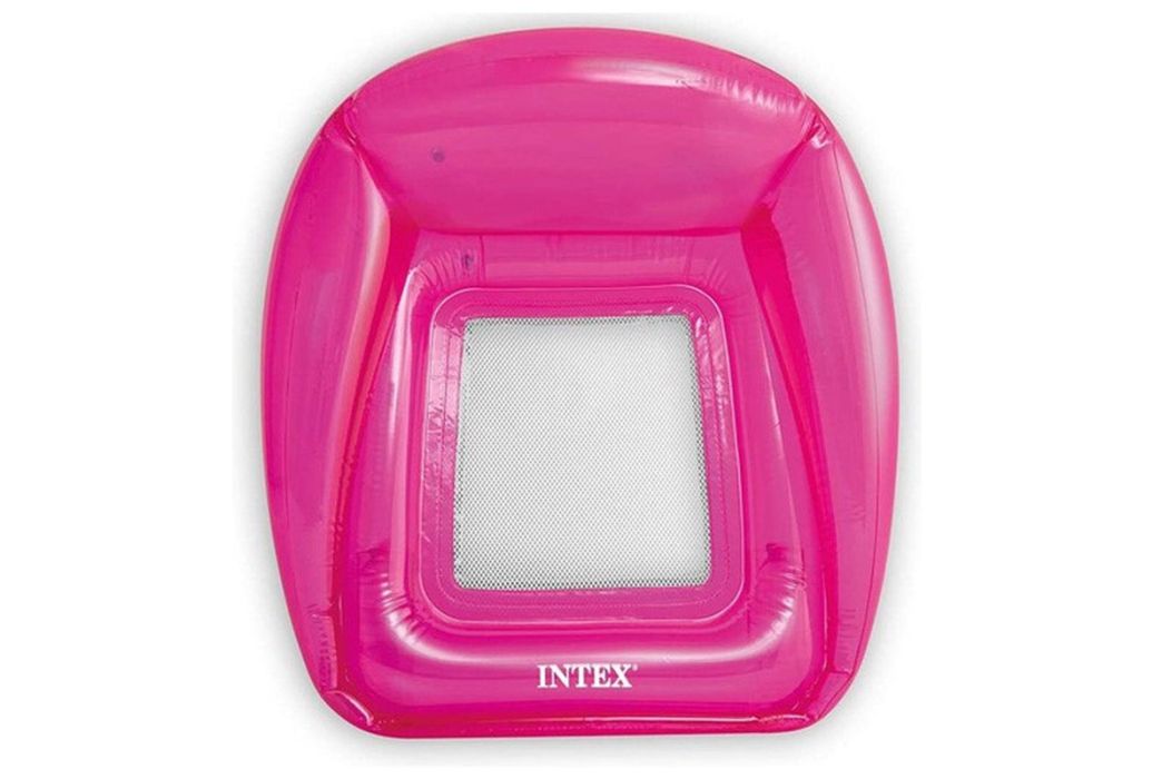 Intex transparante loungestoel roze