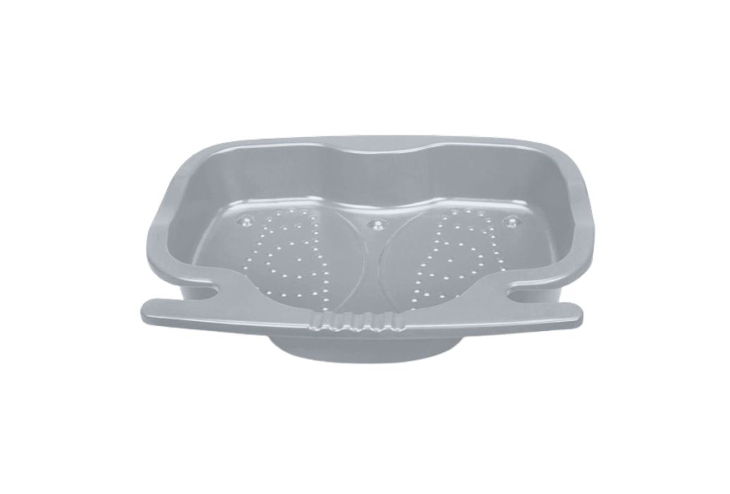 Intex voetenbad grijs zijkant