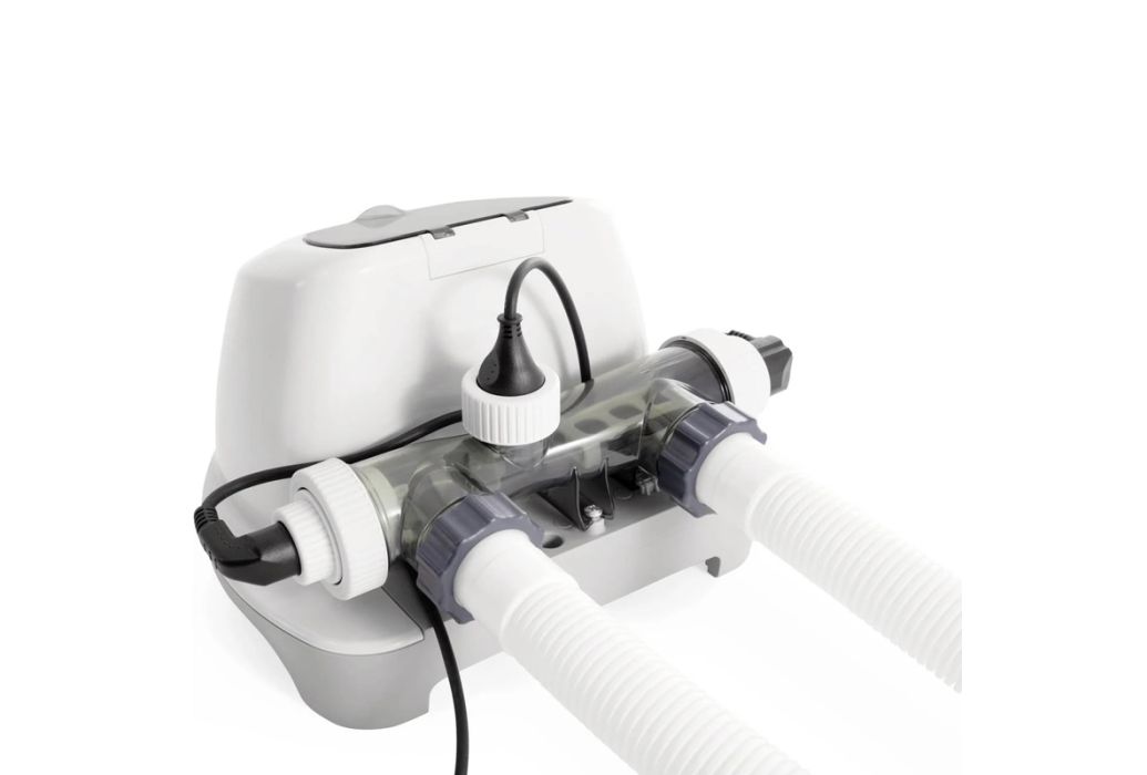 Intex zoutwater systeem groot – Krystal Clear achterkant