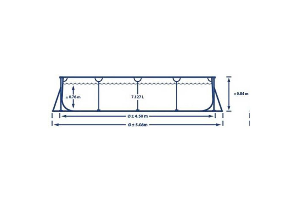 Intex Zwembad Metal Frame | 450 x 220 x 84cm