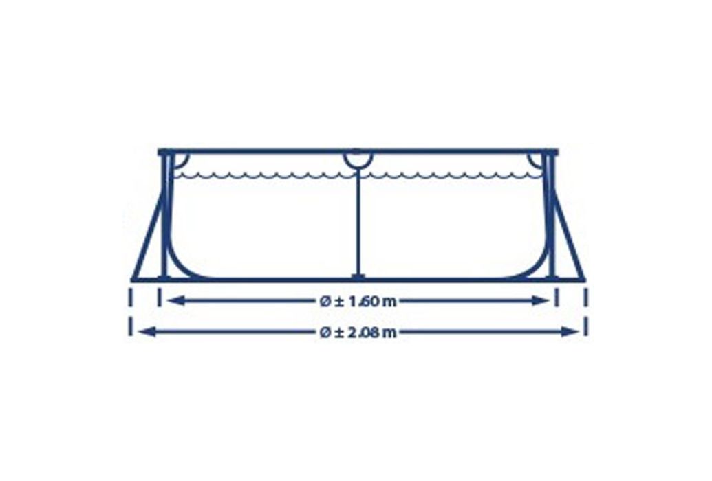 Intex Zwembad Metal Frame | 260 x 160 x 65 cm diameter