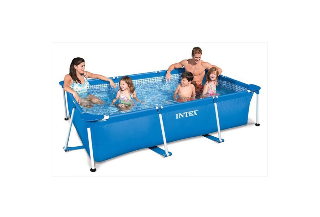 Intex Zwembad Metal Frame | 260 x 160 x 65 cm in gebruik
