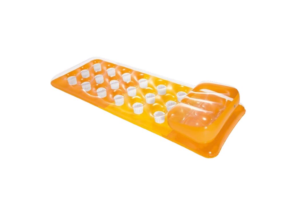 Intex 18-pockets luchtbed oranje