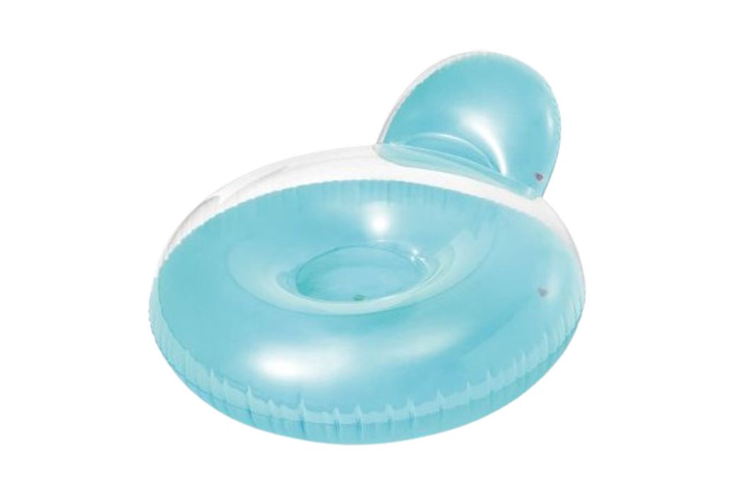 Intex loungestoel met rugleuning blauw