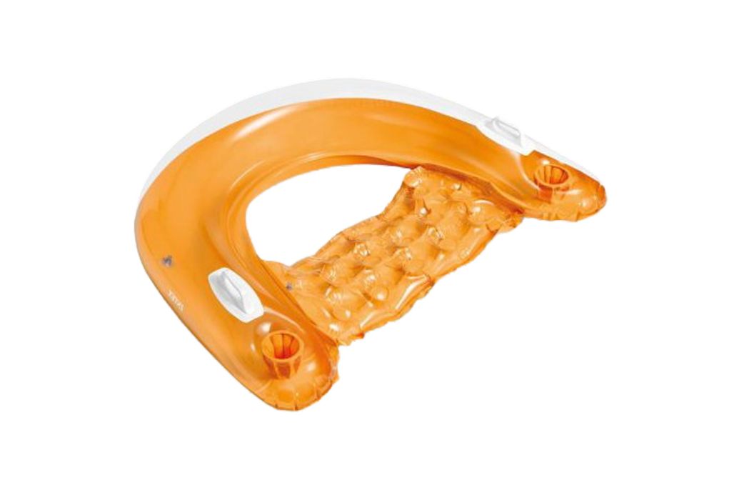 Intex opblaasbare drijvende zitstoel oranje