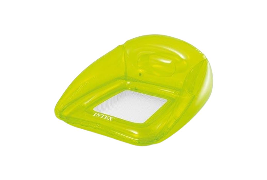 Intex transparante loungestoel groen