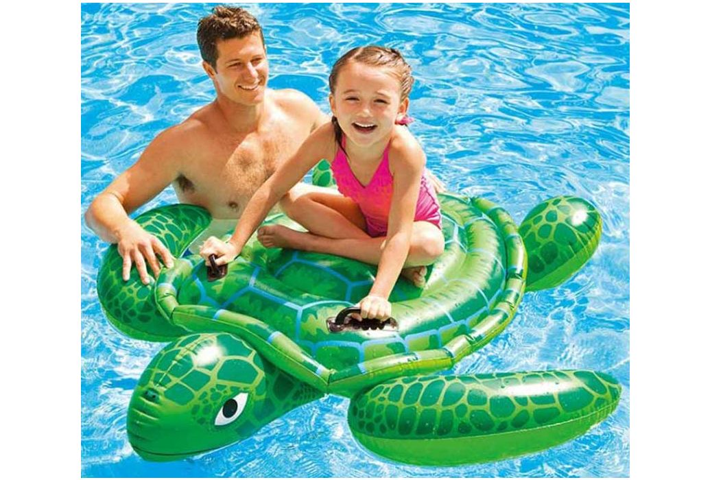 Opblaasbare schildpad klein voor kinderen vanaf 3 jaar