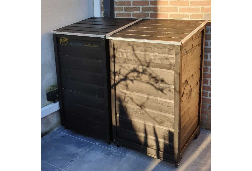 Kliko ombouw voor kliko van 240 liter gebeitst