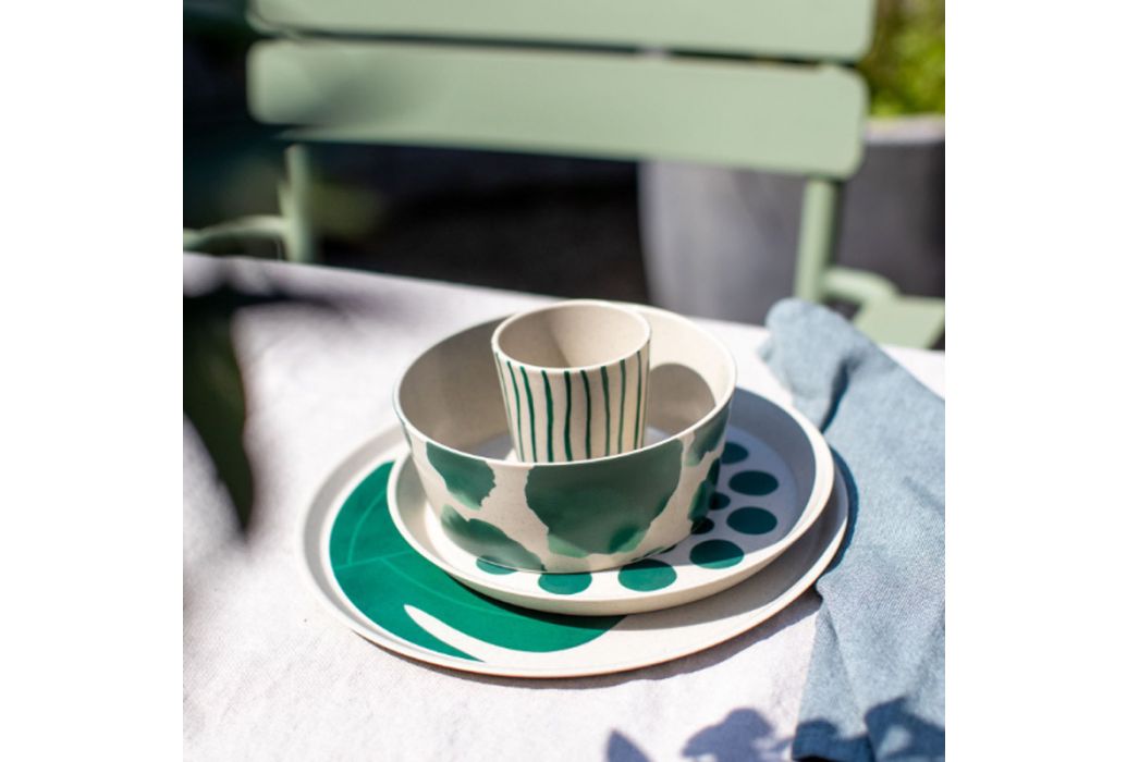 Koziol Bio Monstera campingservies set 16 stuks set