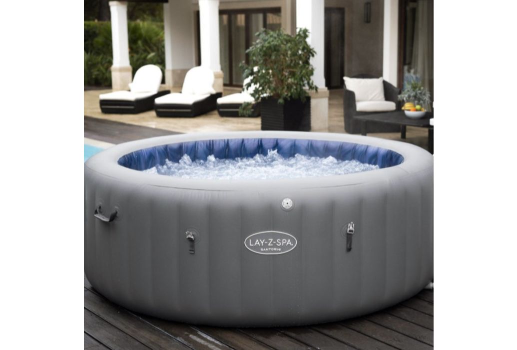 Bestway Lay-Z-spa Hydrojet Pro Santorini buiten bubbels