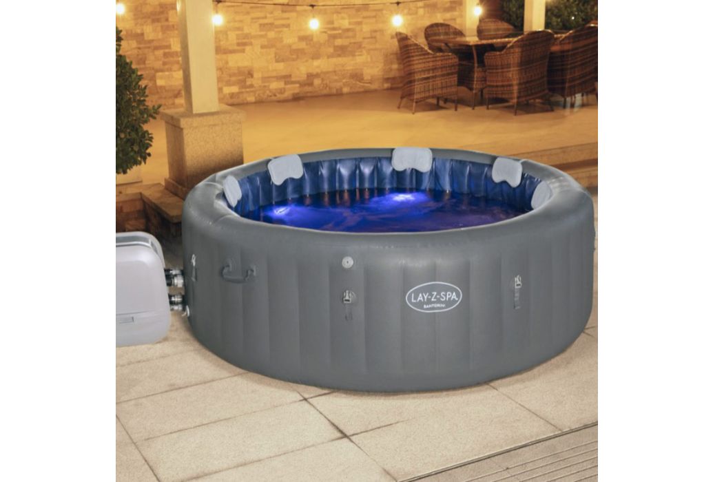 Bestway Lay-Z-spa Hydrojet Pro Santorini buiten verlichting