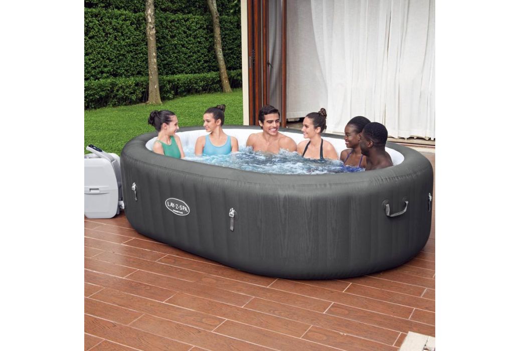 Bestway Lay-Z-Spa Mauritius zijkant mensen