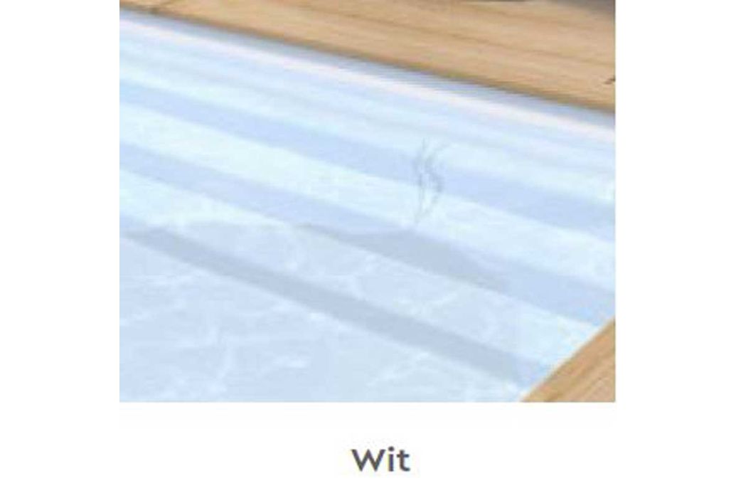 Zwembadliner 1000 x 500cm | wit