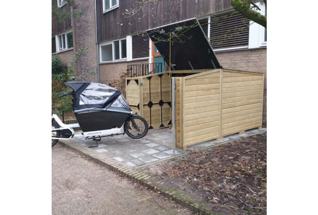 Lutra Multifunctionele berging 150 x 154 x 301 zijkant